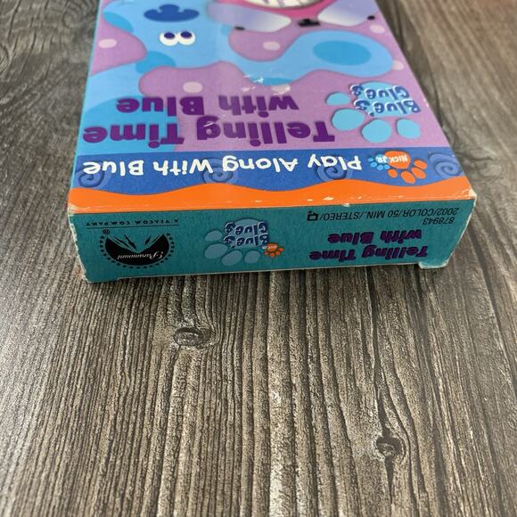 Blue's Clues Telling Time With Blue VHS 2002 Nick Jr Nickelodeon - Picture 4 of 6